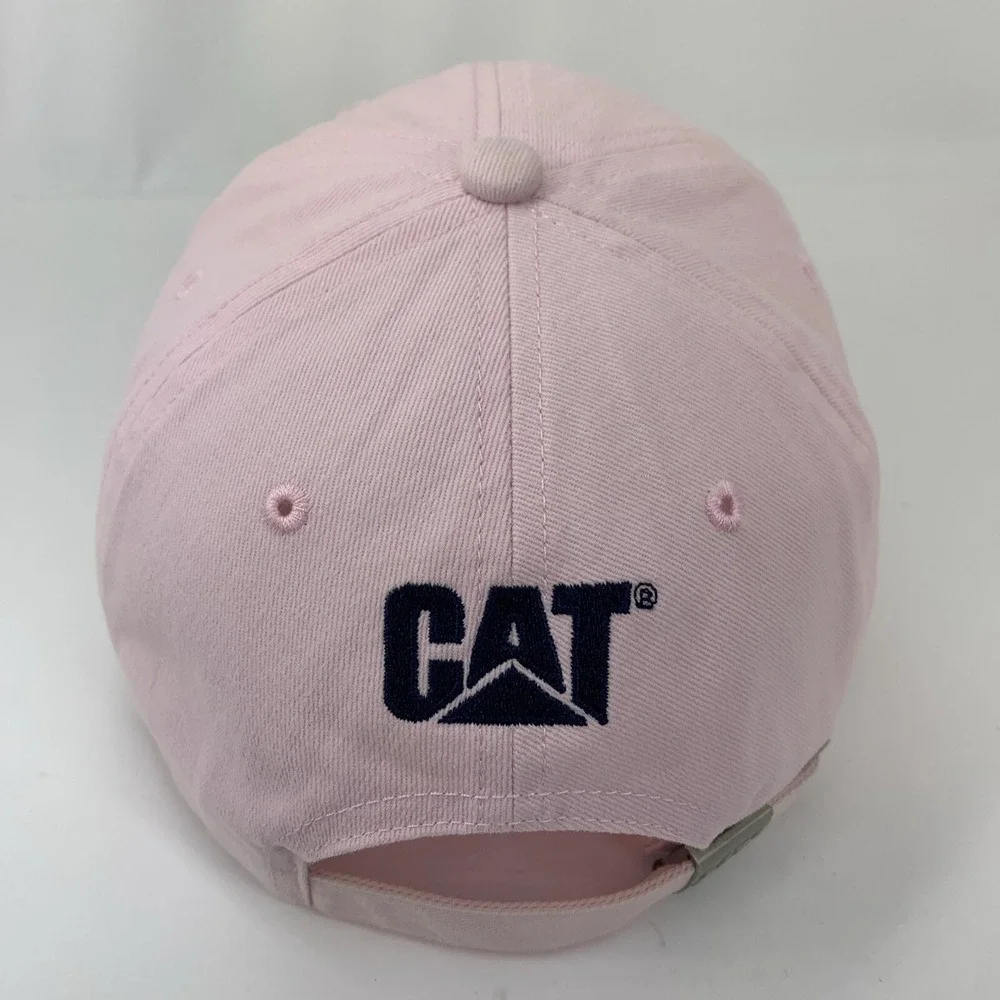 Caterpillar Pink Hat CAT Adjustable Strapback Cotton Baseball Cap